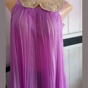 Girls boutique pleated dress chiffon